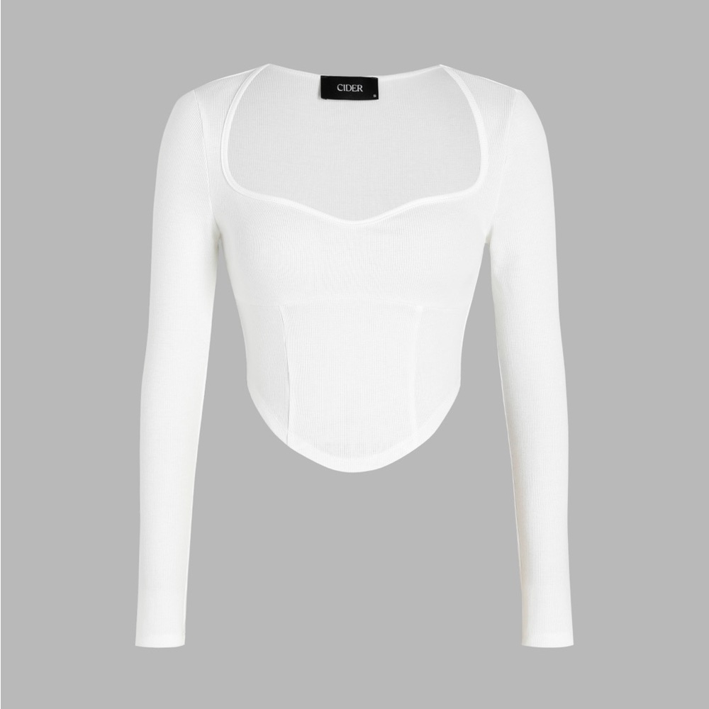 Cider corset long sleeve top